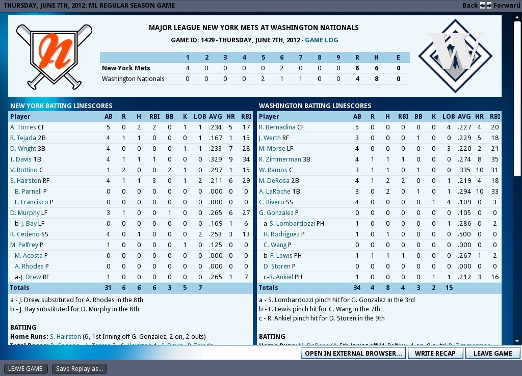 Скриншот из игры Out of the Park Baseball 13 под номером 50