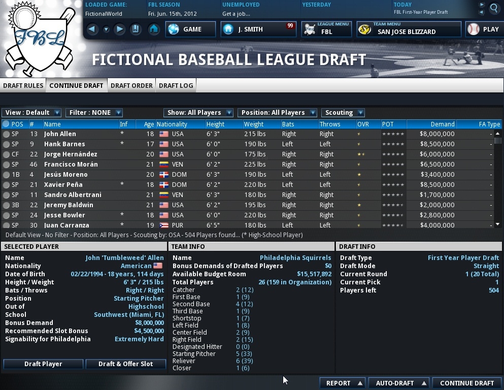 Скриншот из игры Out of the Park Baseball 13 под номером 51