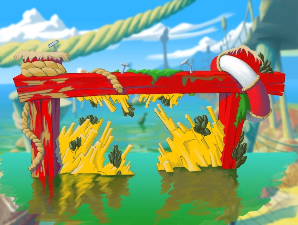 Скриншот из игры Worms Revolution под номером 1