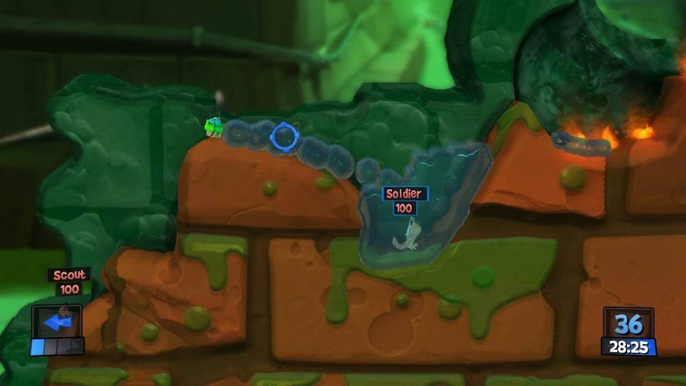 Скриншот из игры Worms Revolution под номером 17