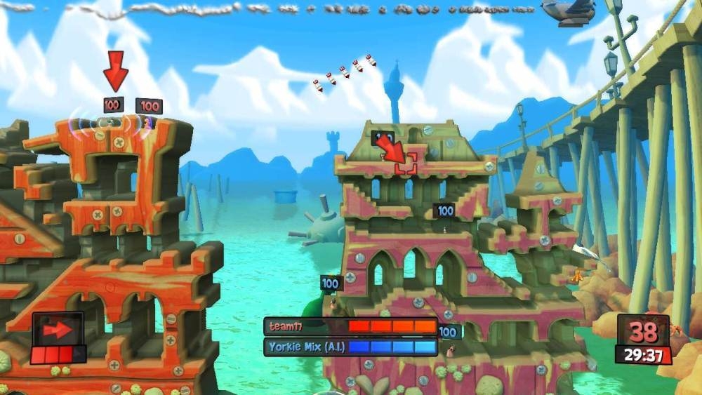Скриншот из игры Worms Revolution под номером 19