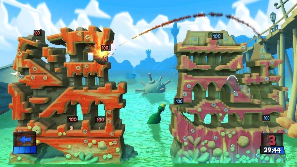 Скриншот из игры Worms Revolution под номером 20