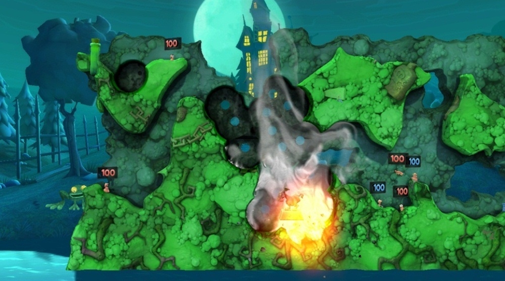 Скриншот из игры Worms Revolution под номером 25