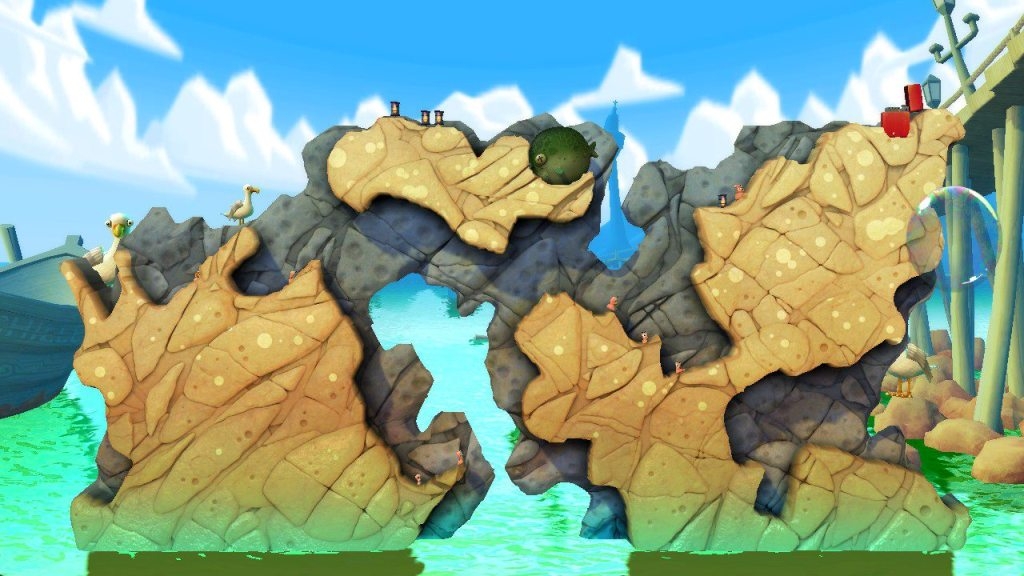 Скриншот из игры Worms Revolution под номером 3