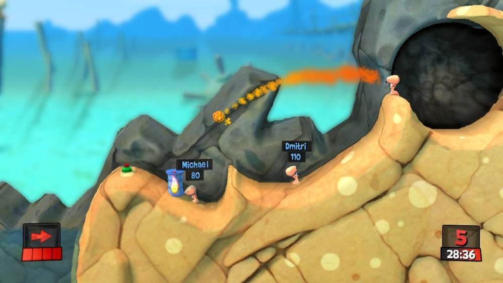 Скриншот из игры Worms Revolution под номером 9