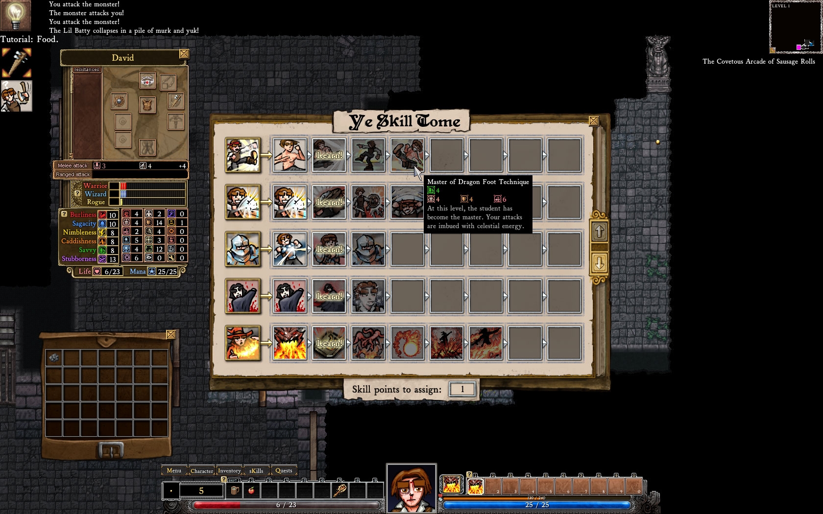 Скриншот из игры Dungeons of Dredmor под номером 2