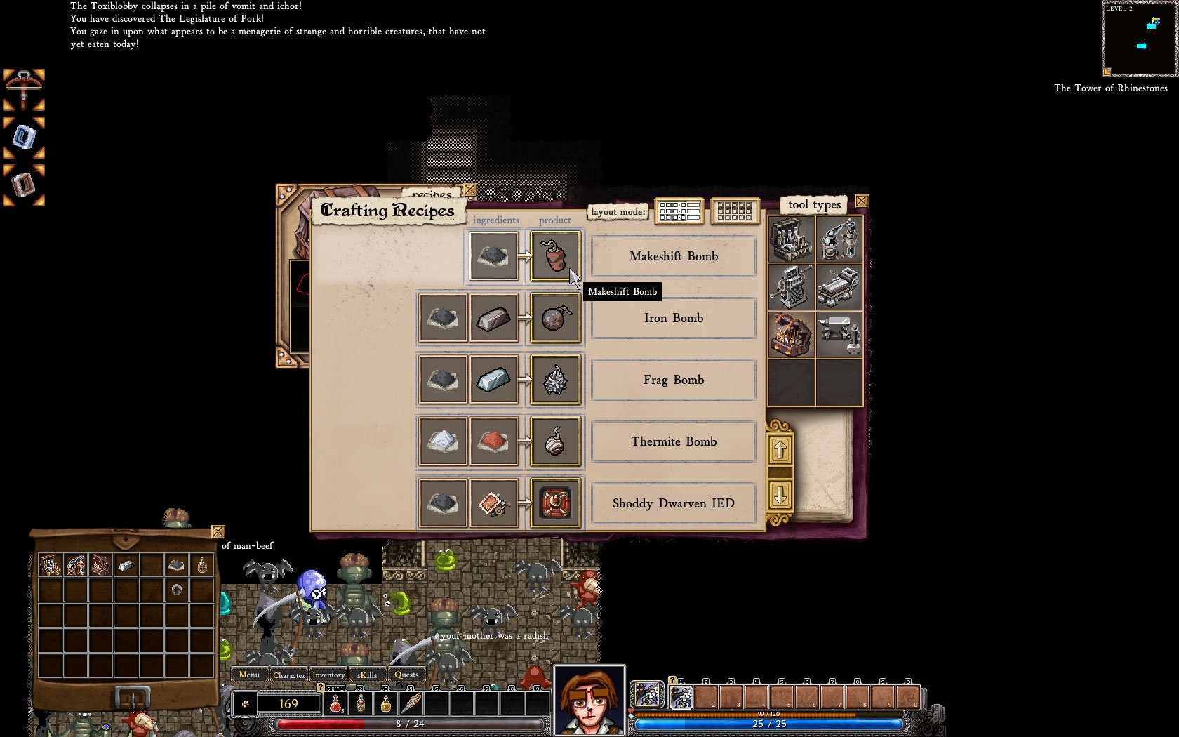 Скриншот из игры Dungeons of Dredmor под номером 4