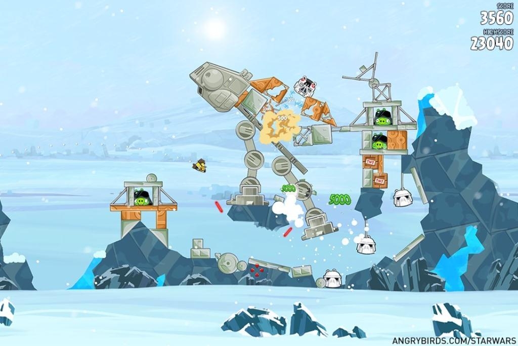 Скриншот из игры Angry Birds Star Wars под номером 10