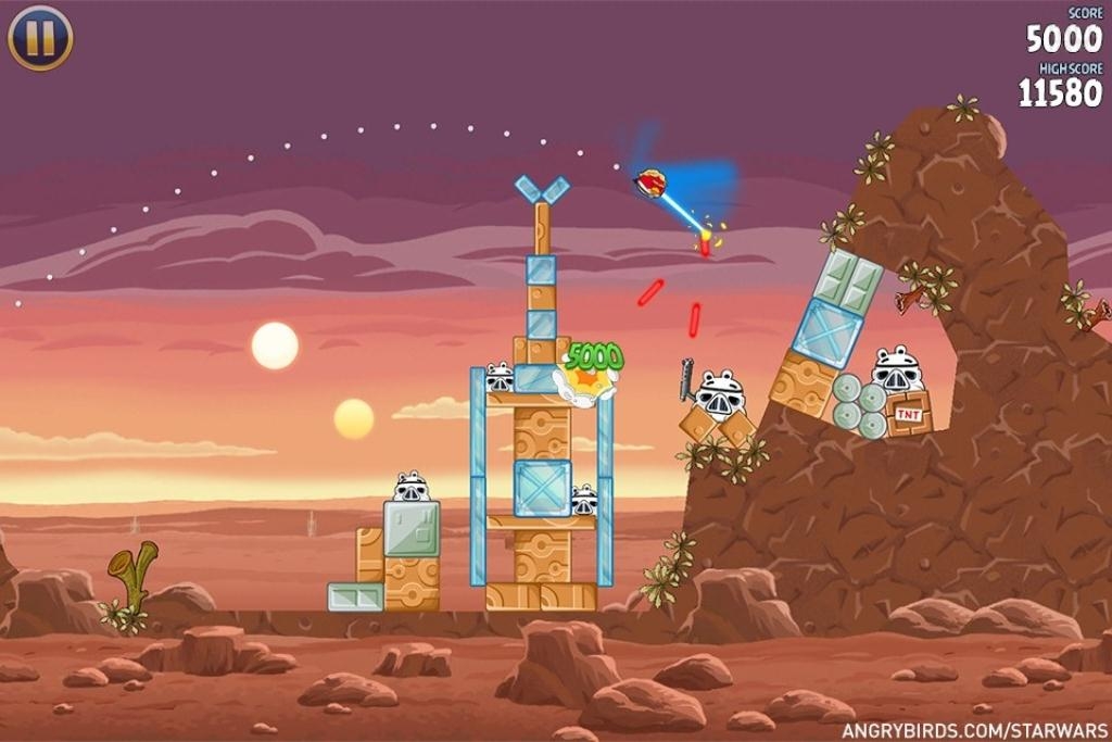 Скриншот из игры Angry Birds Star Wars под номером 11