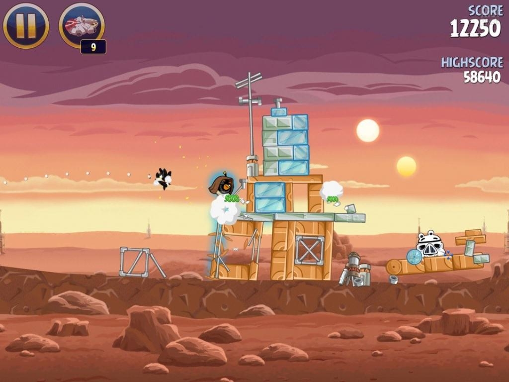 Скриншот из игры Angry Birds Star Wars под номером 28