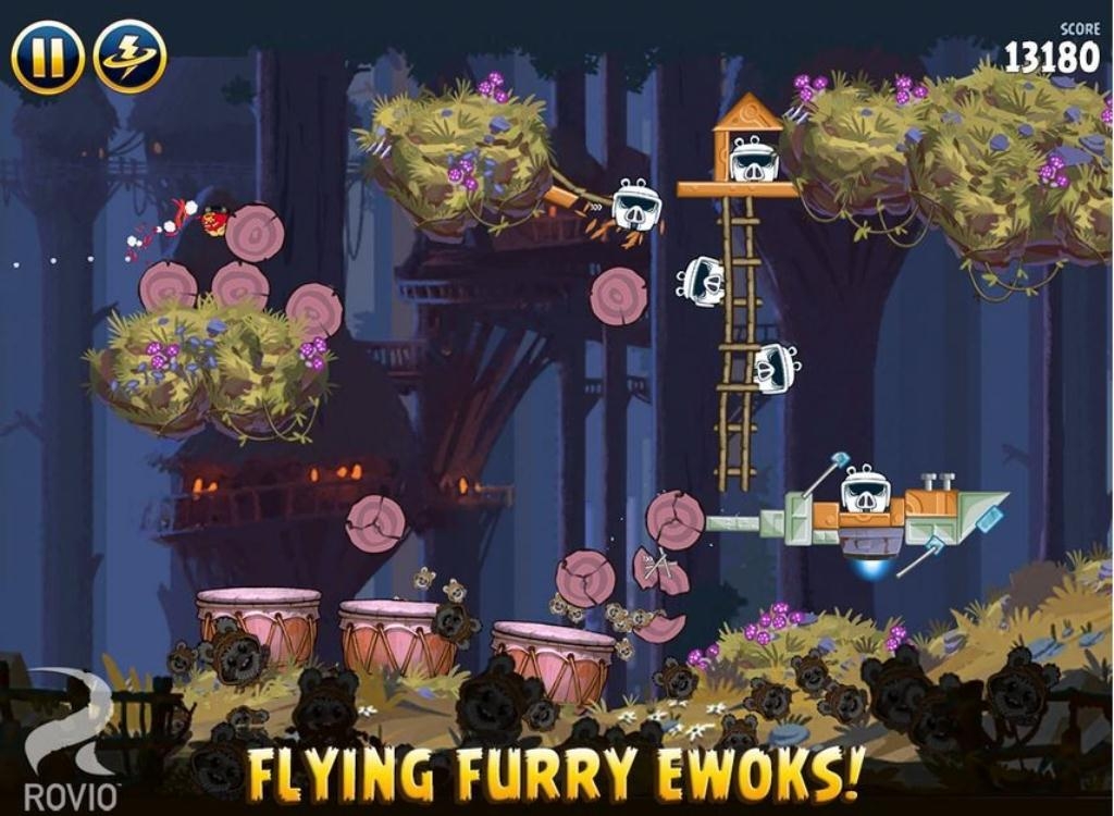 Скриншот из игры Angry Birds Star Wars под номером 4