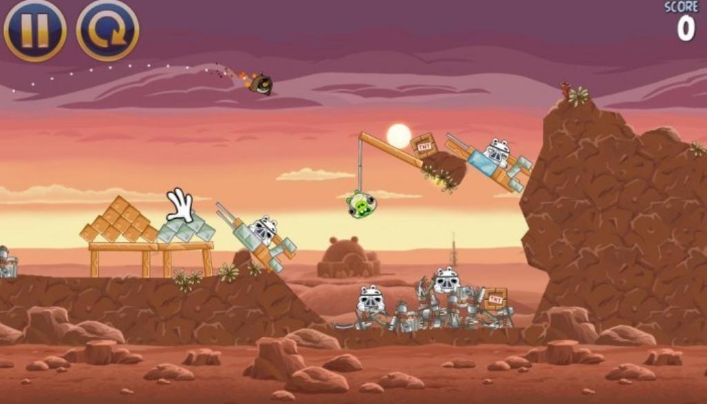 Скриншот из игры Angry Birds Star Wars под номером 7