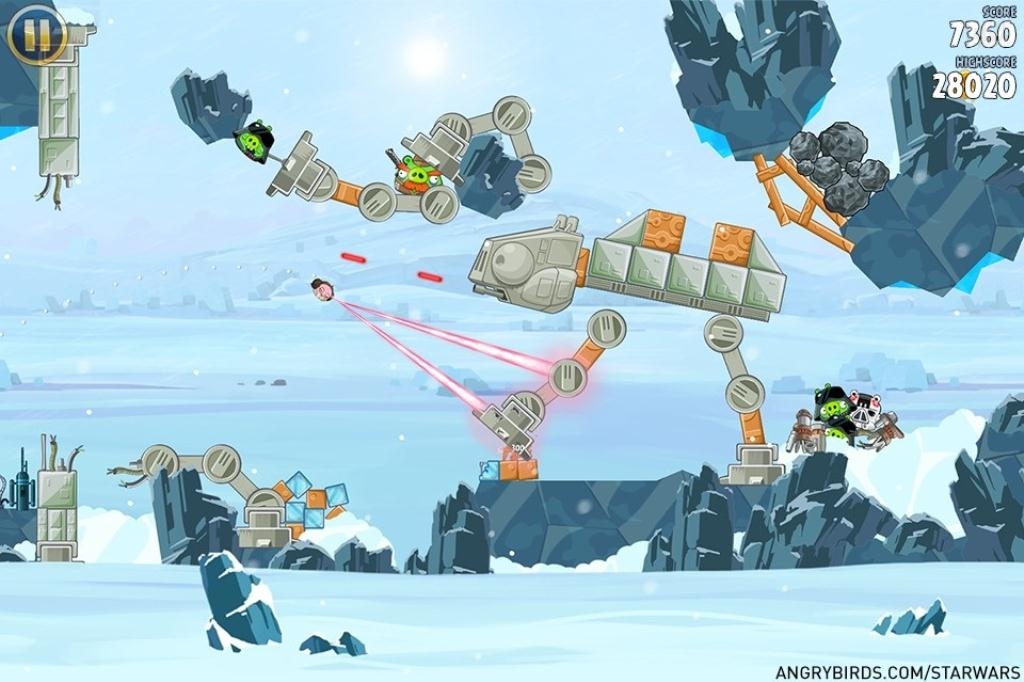 Скриншот из игры Angry Birds Star Wars под номером 8