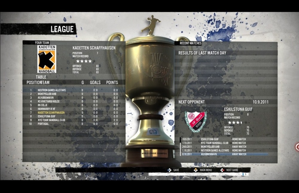 Скриншот из игры IHF Handball Challenge 12 под номером 20