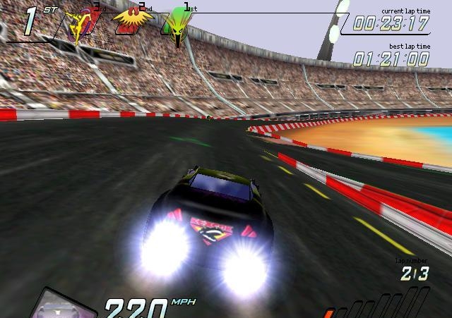 Скриншот из игры NASCAR Racers под номером 11