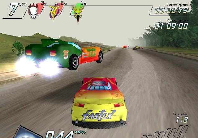 Скриншот из игры NASCAR Racers под номером 12