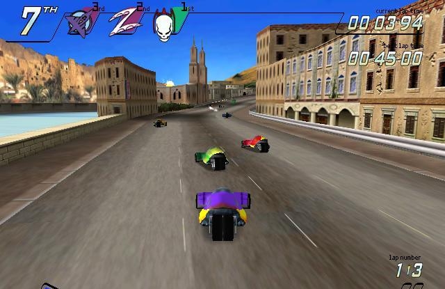 Скриншот из игры NASCAR Racers под номером 2