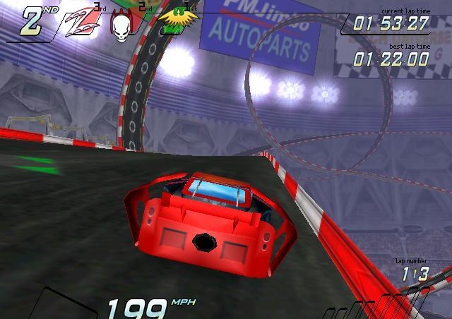 Скриншот из игры NASCAR Racers под номером 6