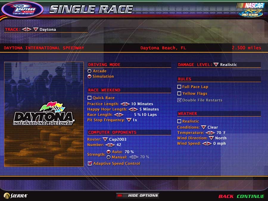 Скриншот из игры NASCAR Racing 2003 Season под номером 11