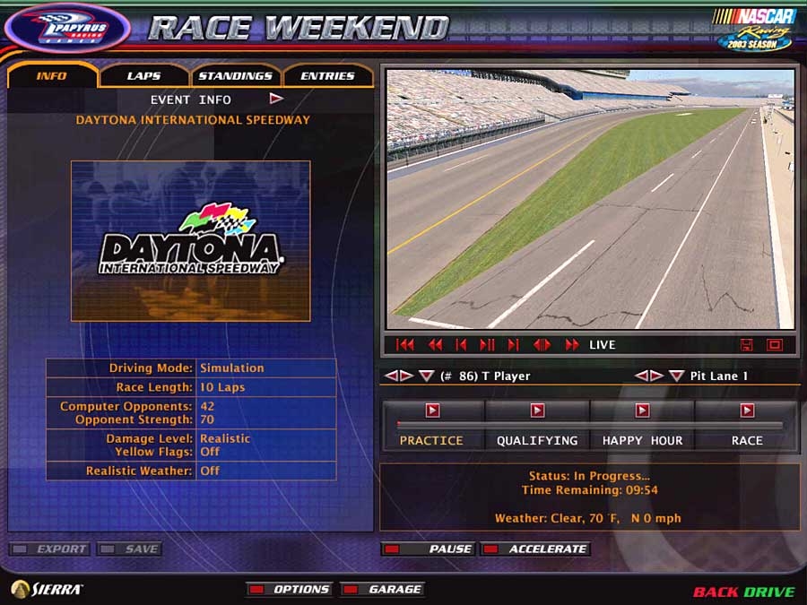 Скриншот из игры NASCAR Racing 2003 Season под номером 12