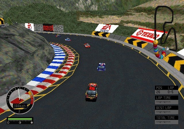 Скриншот из игры NASCAR Road Racing под номером 3
