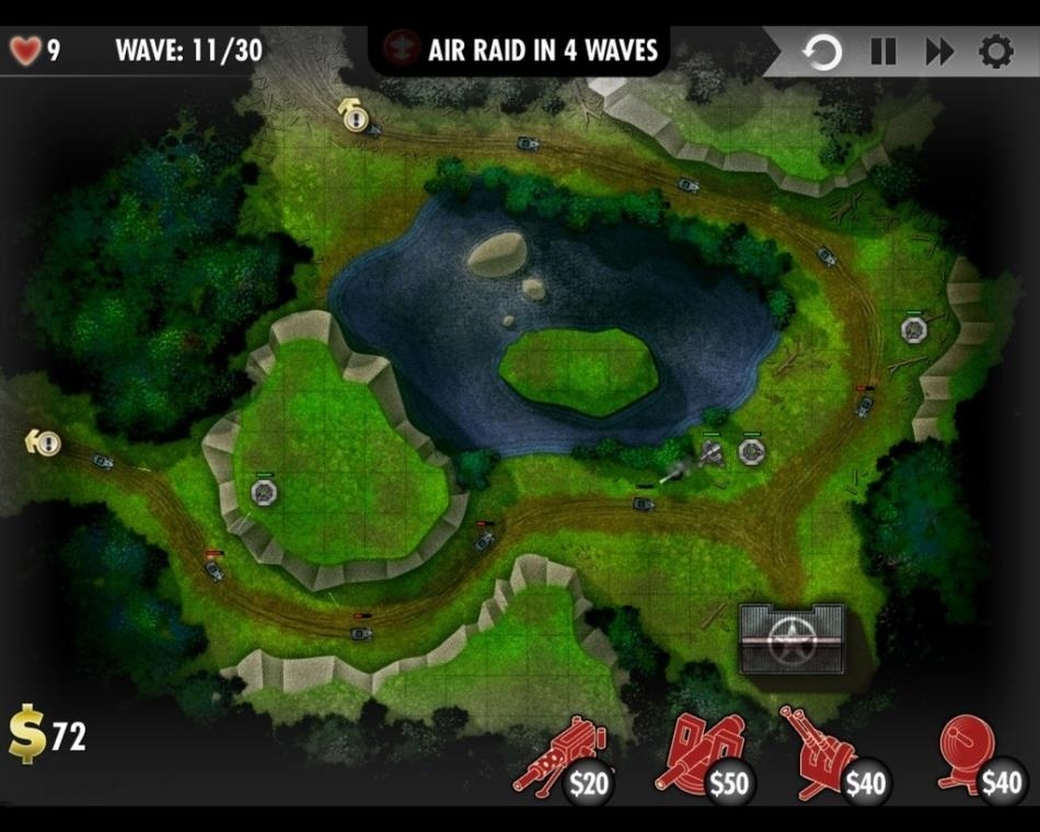 Скриншот из игры iBomber Defense под номером 1