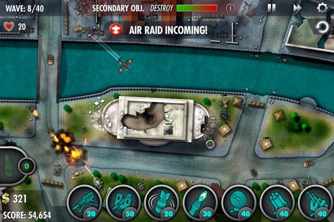 Скриншот из игры iBomber Defense Pacific под номером 15