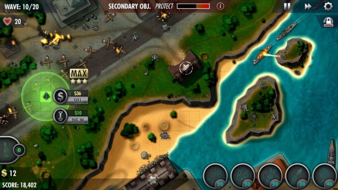Скриншот из игры iBomber Defense Pacific под номером 16