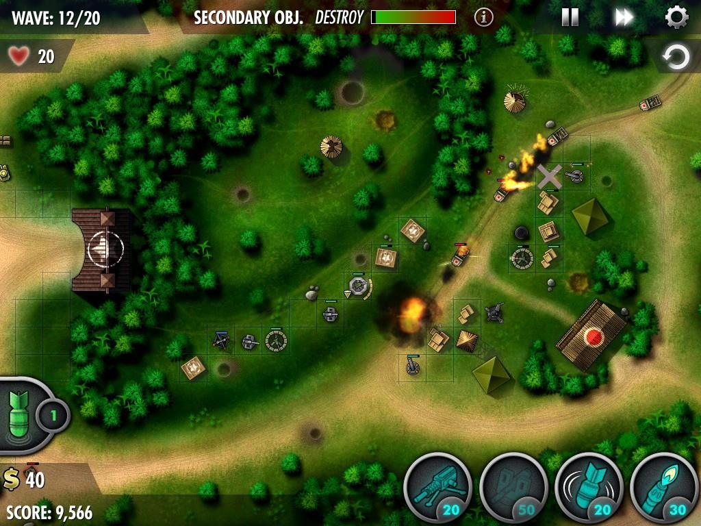 Скриншот из игры iBomber Defense Pacific под номером 19