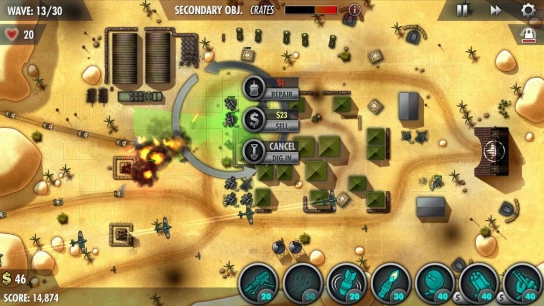 Скриншот из игры iBomber Defense Pacific под номером 21