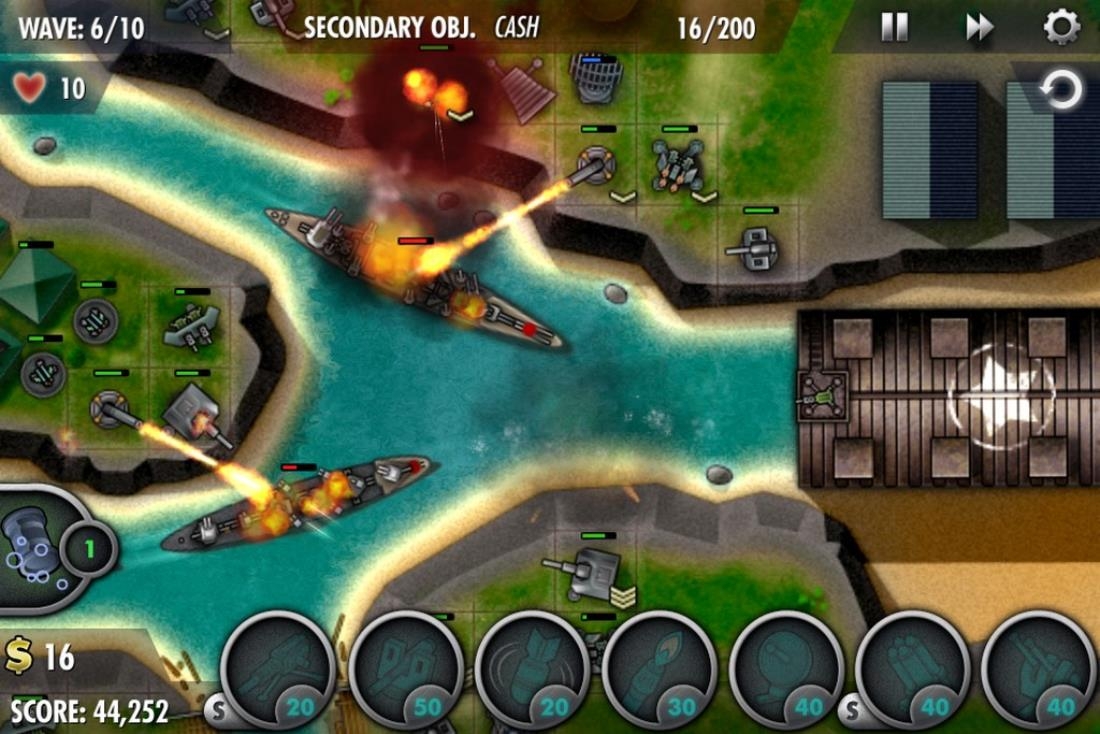 Скриншот из игры iBomber Defense Pacific под номером 4