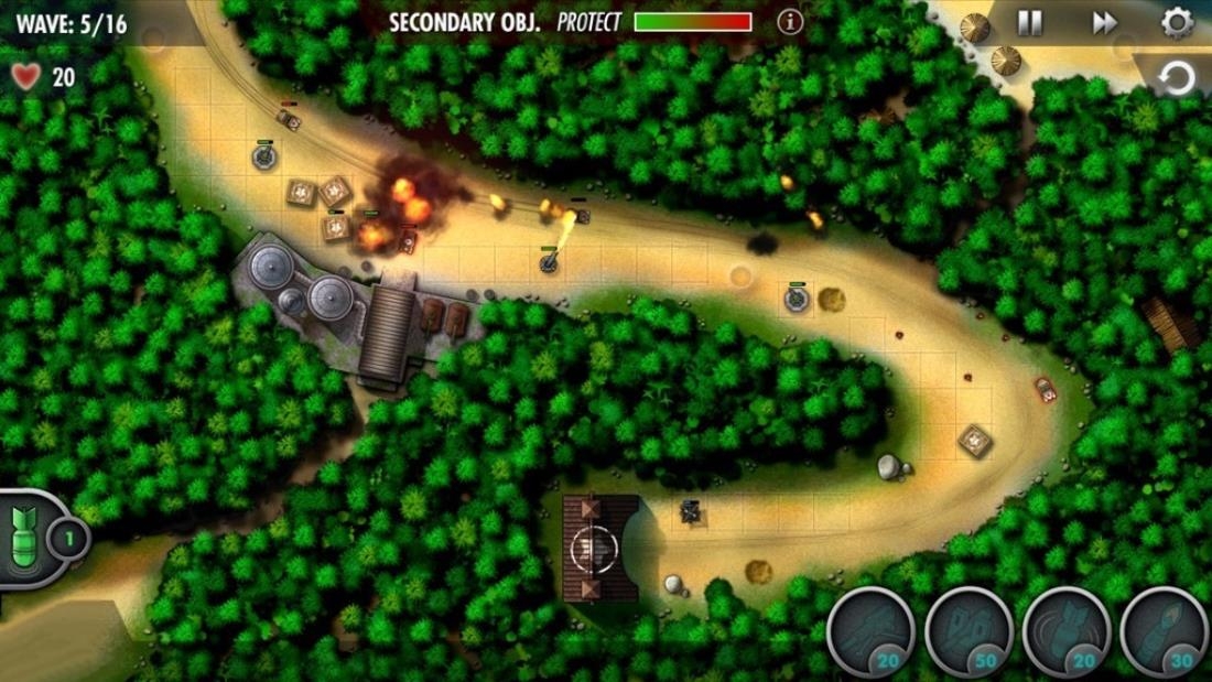 Скриншот из игры iBomber Defense Pacific под номером 6