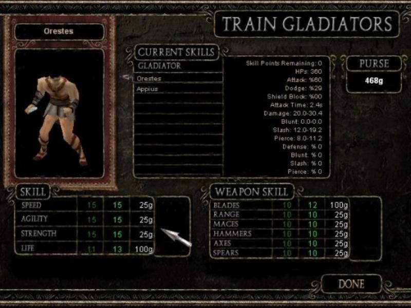 Скриншот из игры Gladiators of Rome, The под номером 26