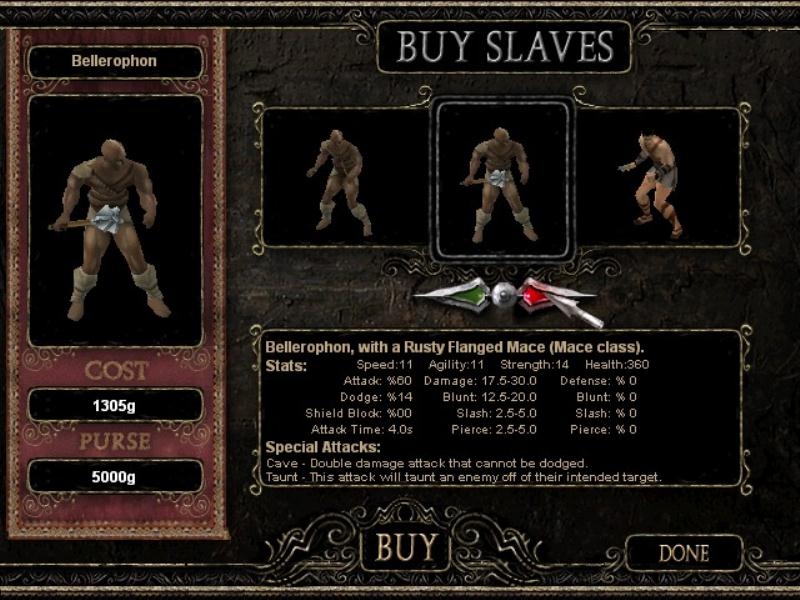 Скриншот из игры Gladiators of Rome, The под номером 3