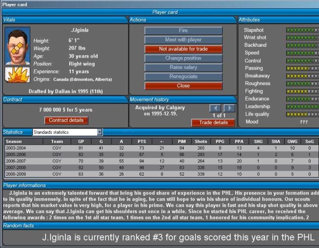 Скриншот из игры GM Hockey 2009 под номером 5