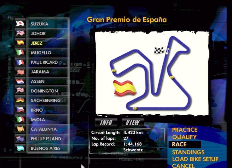 Скриншот из игры Grand Prix 500 под номером 2