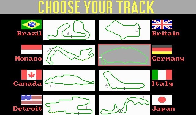 Скриншот из игры Grand Prix: World Circuit под номером 1