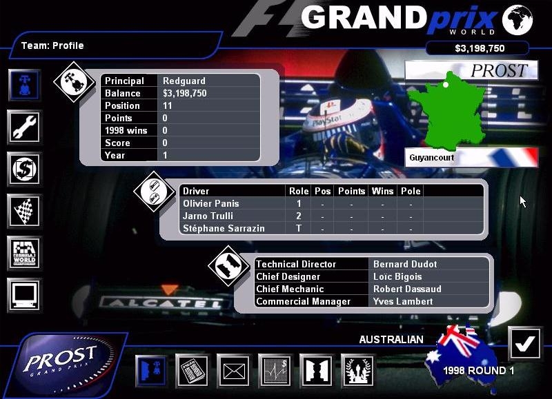 Скриншот из игры Grand Prix World под номером 2