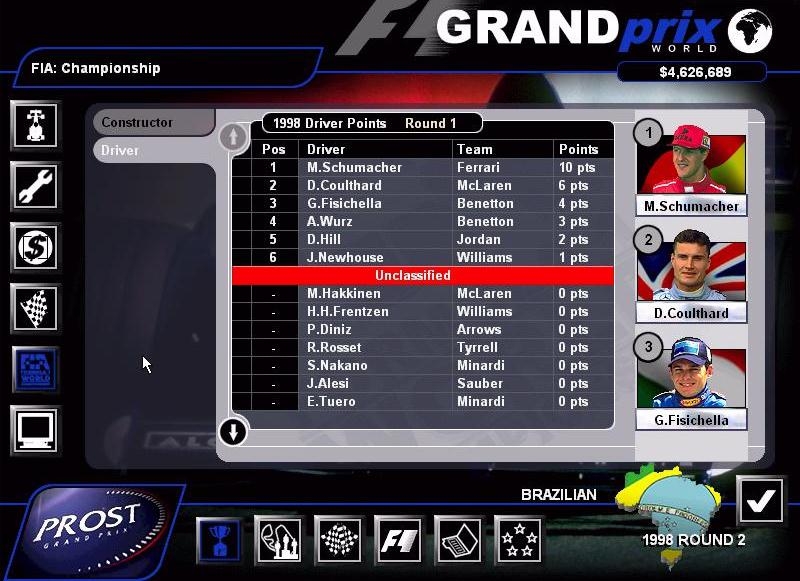 Скриншот из игры Grand Prix World под номером 3