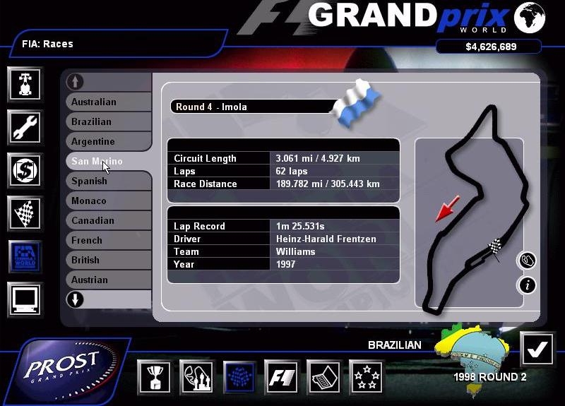 Скриншот из игры Grand Prix World под номером 4