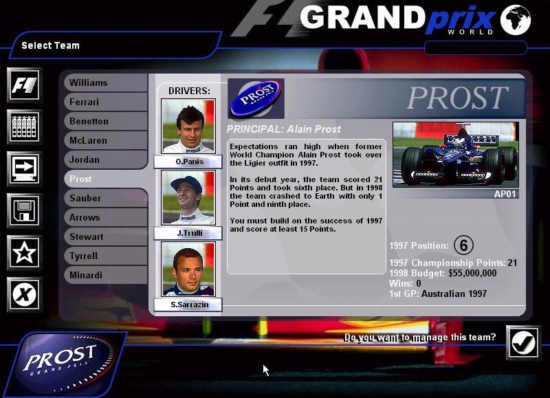 Скриншот из игры Grand Prix World под номером 7