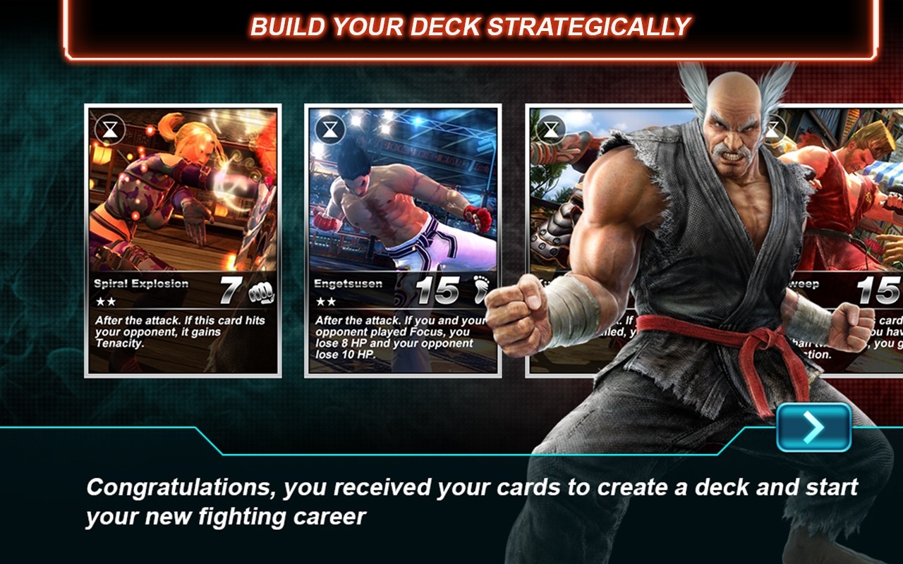 Скриншот из игры Tekken Card Tournament под номером 3