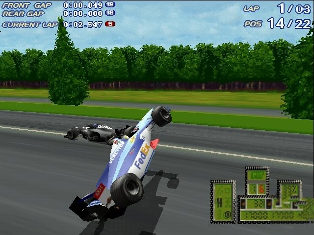 Скриншот из игры Official Formula 1 Racing под номером 13