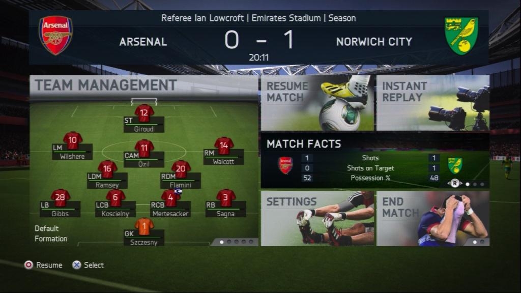 Скриншот из игры FIFA 14 под номером 107