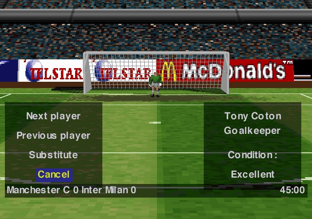 Скриншот из игры Onside Soccer под номером 6