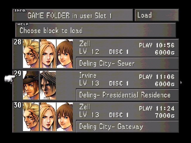 Скриншот из игры Final Fantasy 8 под номером 22