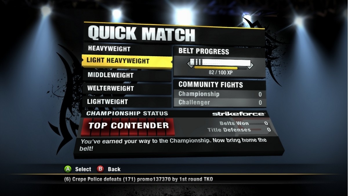 Скриншот из игры EA Sports MMA под номером 50