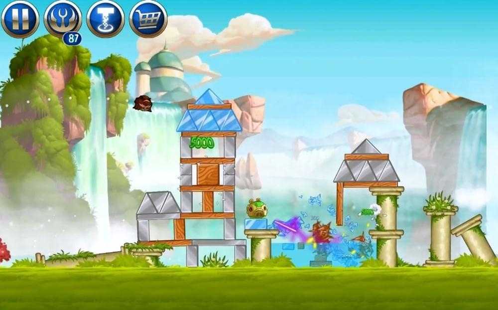 Скриншот из игры Angry Birds Star Wars 2 под номером 1