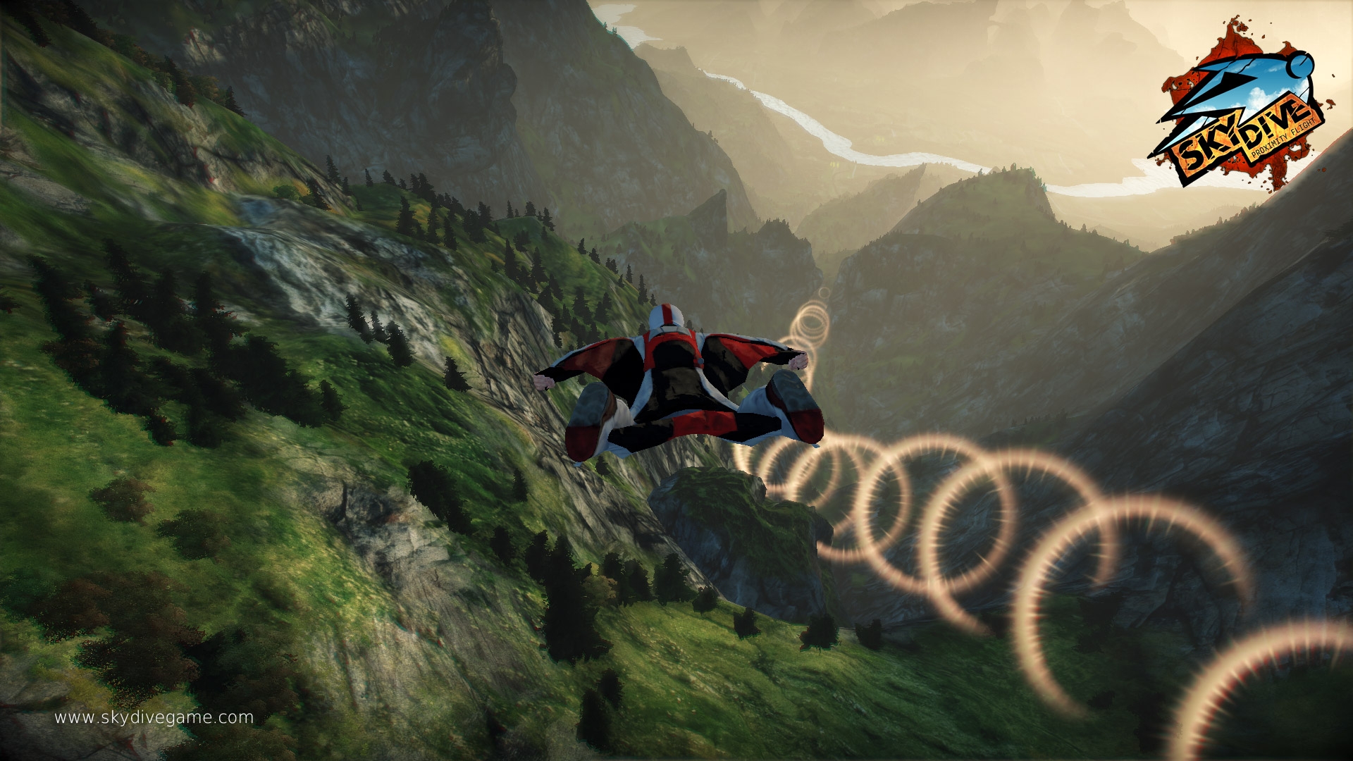 Такое игры летают. Skydive: proximity Flight. Игра про летающего человека. Skydive игра. Игра про полеты в горах.