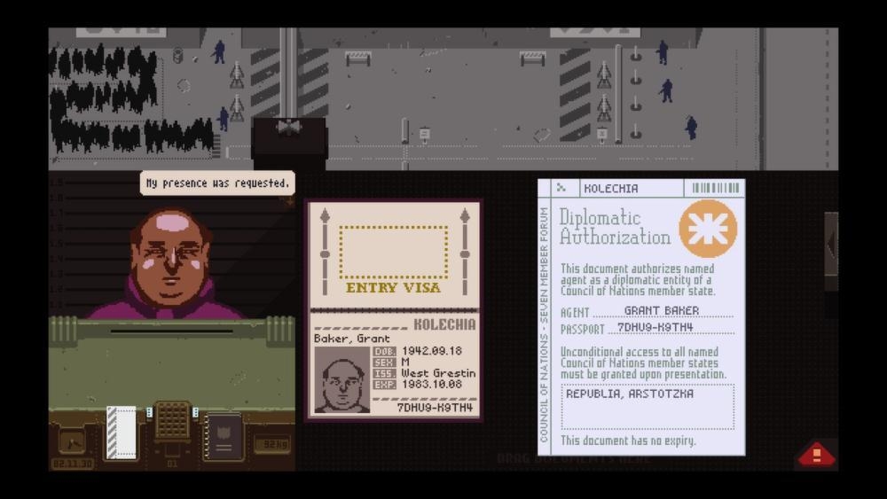 Скриншот из игры Papers, Please под номером 14
